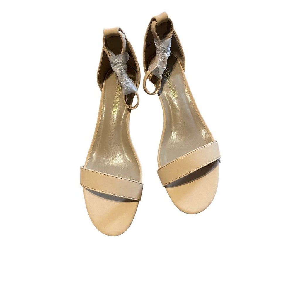 Ladies Ankle strap low wedge sandals 10 dream pairs NWB